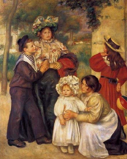 Pierre-Auguste Renoir The Artist Family, Norge oil painting art